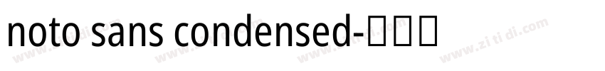 noto sans condensed字体转换